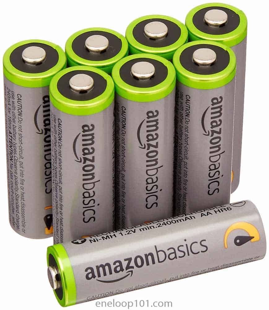 Amazon Basics batteries AA grey
