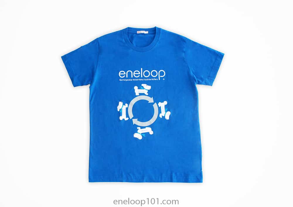 blue tshirt with eneloopy dog